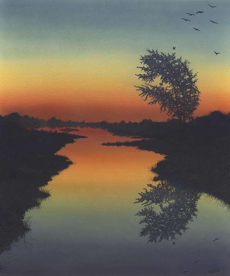 Silent Waters Painting by Peter Rashford