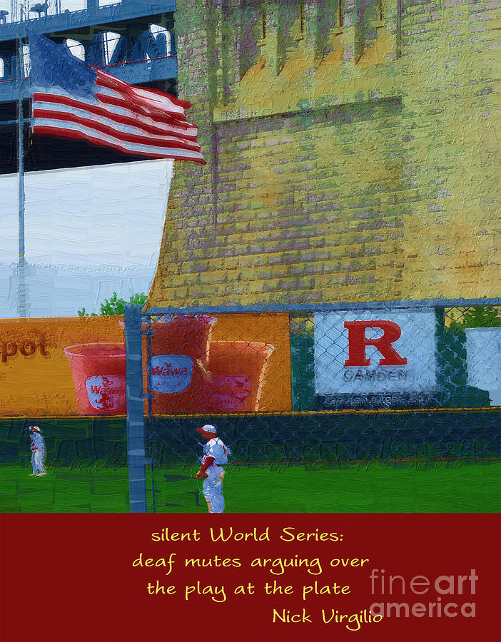 Baseball Digital Art - Silent World Series by Rick Black