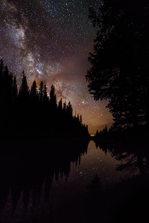 Silhouette Curves In The Starry Night Photograph by Mike Berenson ...