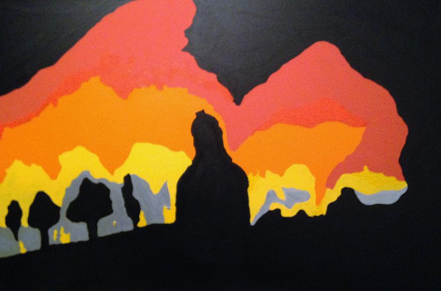 Silhouette Painting by Erika Jean Chamberlin