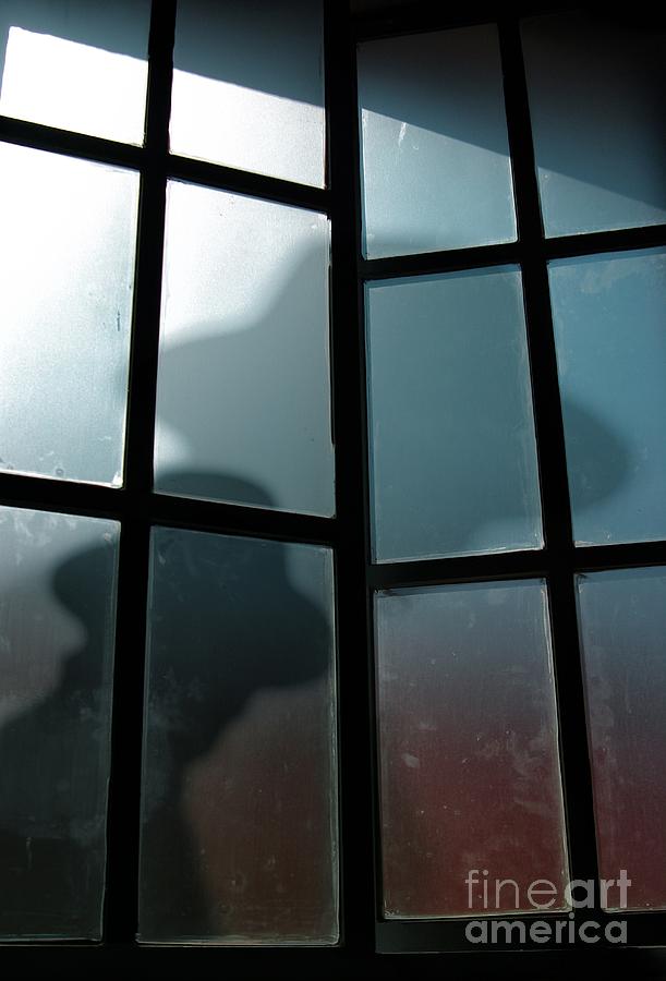 Hat Photograph - Silhouette on Window by Carlos Caetano