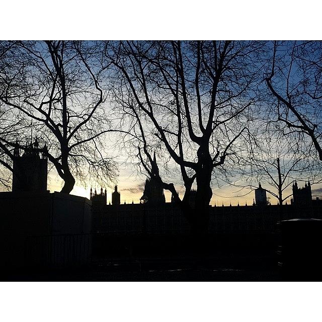 London Photograph - #silhouette #work #london by Mish Hilas