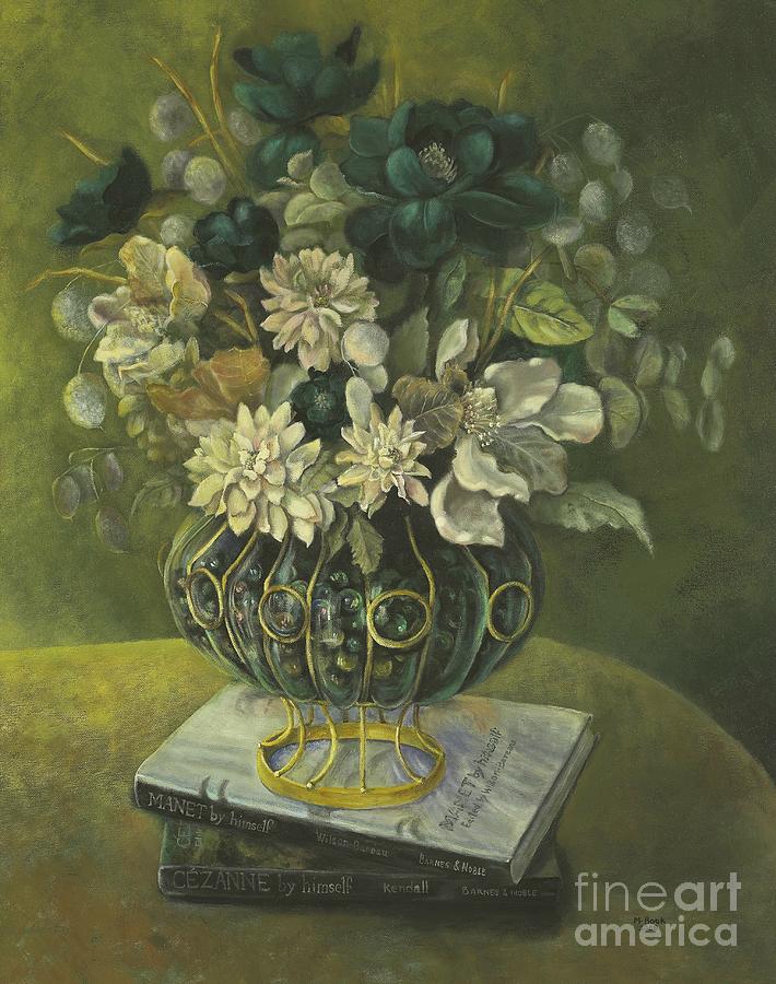 Silk Floral Arrangement Painting by Marlene Book