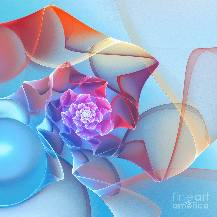 Silk Flower Digital Art by Jutta Maria Pusl