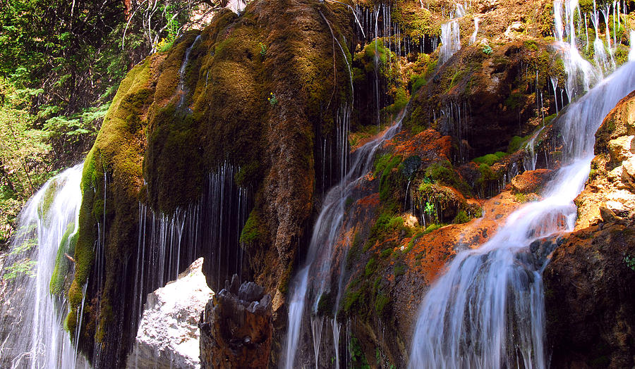 Waterfall Photograph - Silk Flowing at Hanging Lake by John Hoffman