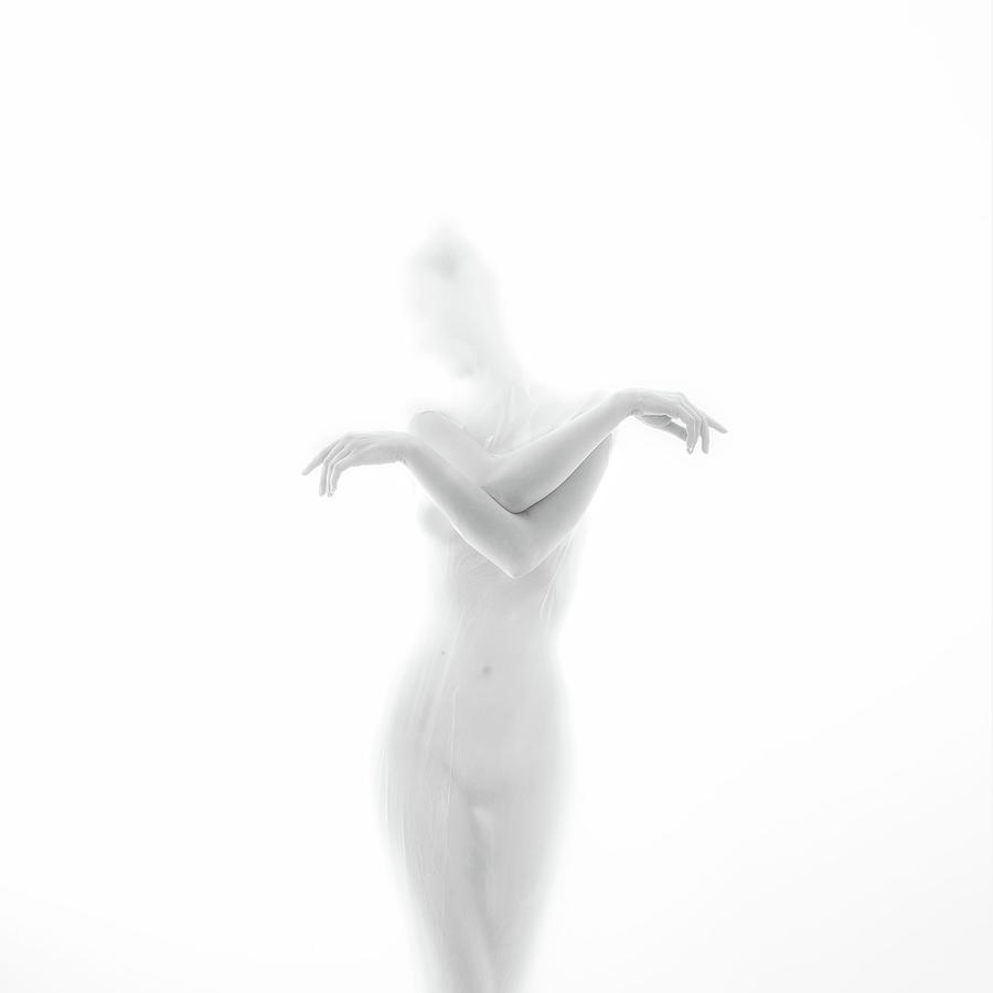 Nude Photograph - Silk Hands I by Kalynsky