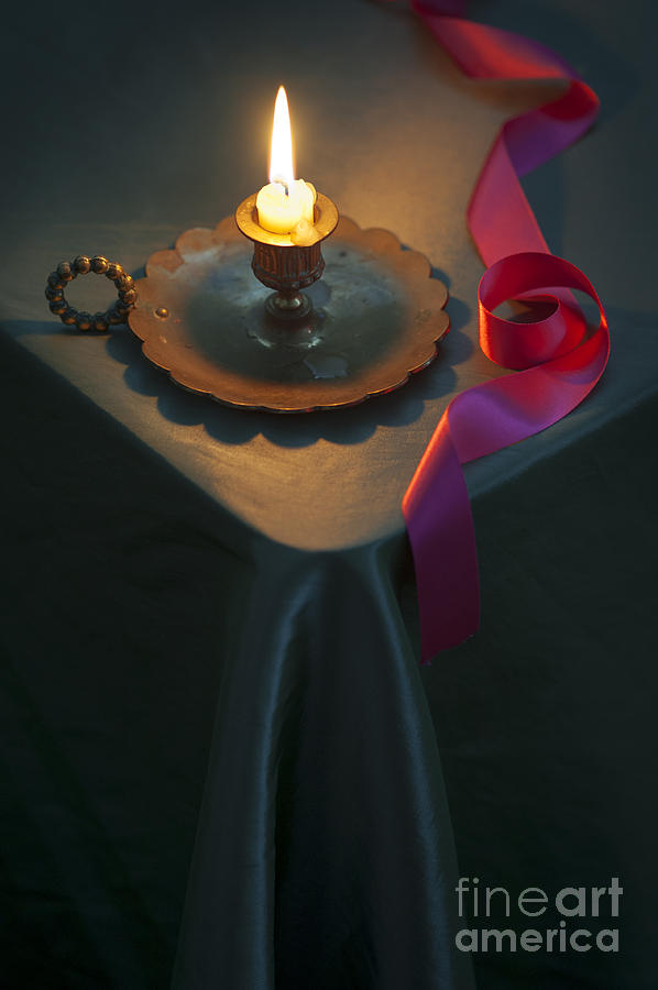 Silk Ribbons By Candle Light Photograph by Lee Avison