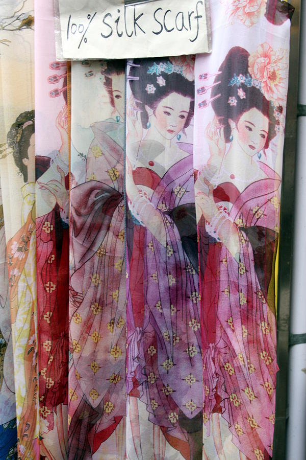China Photograph - Silk Scarves by Laurie Prentice
