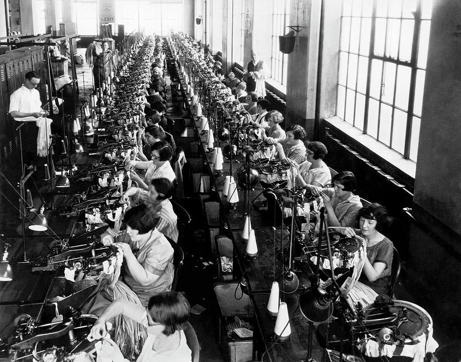 Silk Stocking Factory Photograph by Underwood Archives