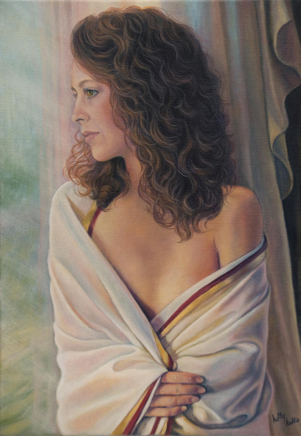 Silken Serenity Painting by Holly Kallie