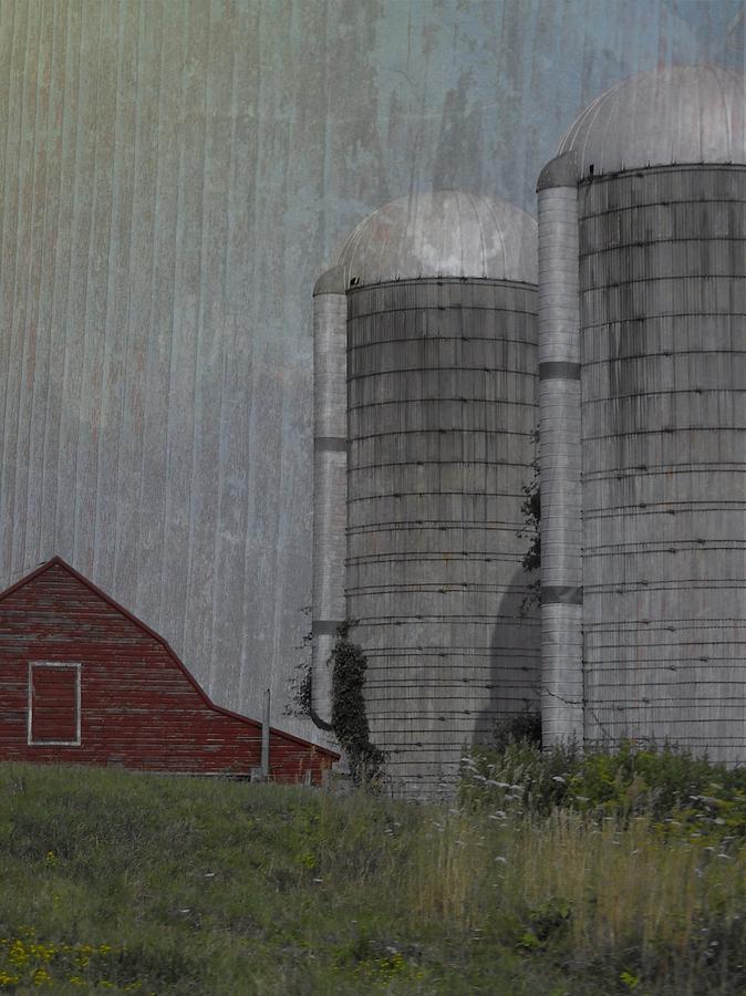 Silo and Barn Photograph by Photographic Arts And Design Studio
