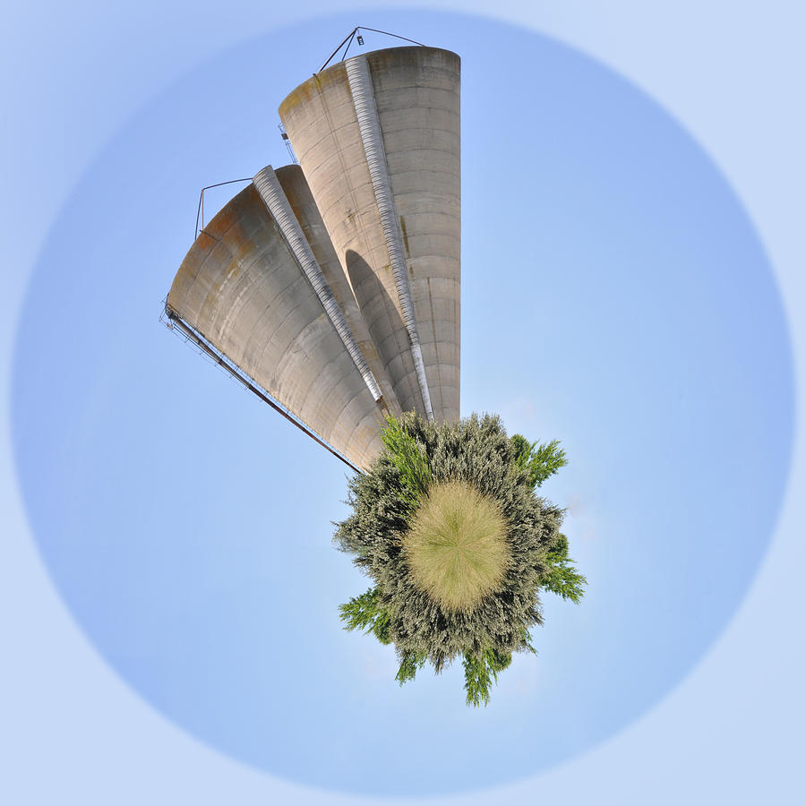 Silos Wee Planet Photograph by Paulette B Wright