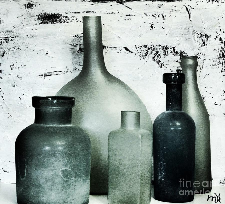 Silver and Onyx Bottles Photograph by Marsha Heiken