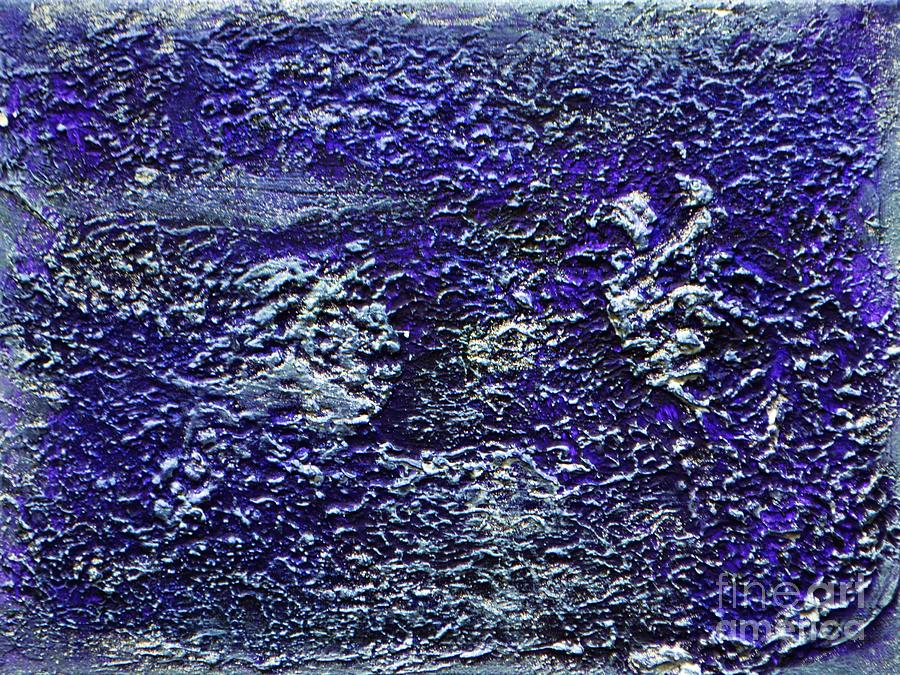Silver and Violet Painting by P Dwain Morris