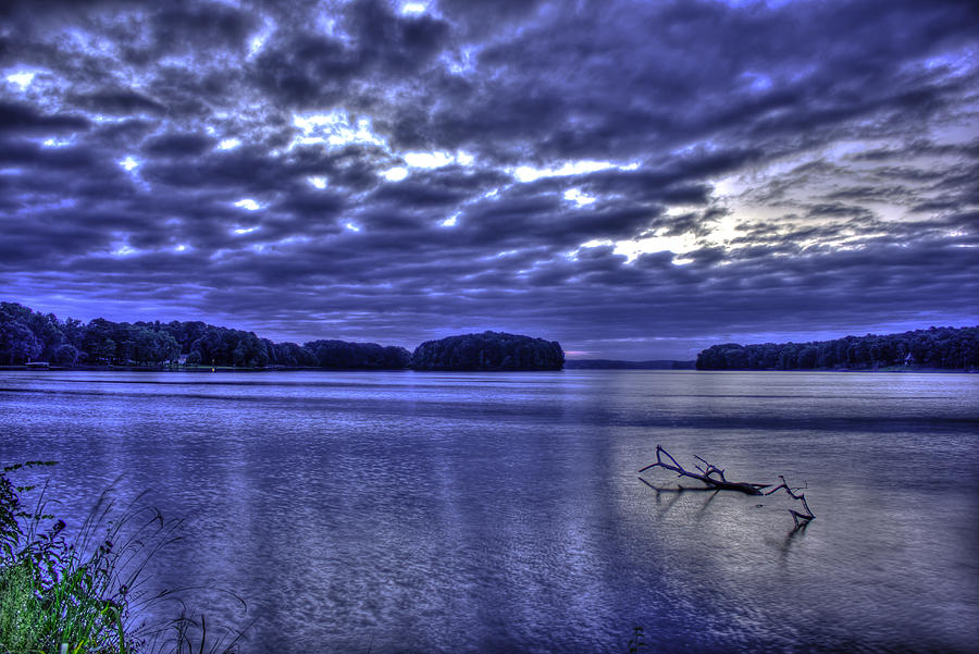 Silver Blue Sunrise On Sugar Creek Photograph by Reid Callaway