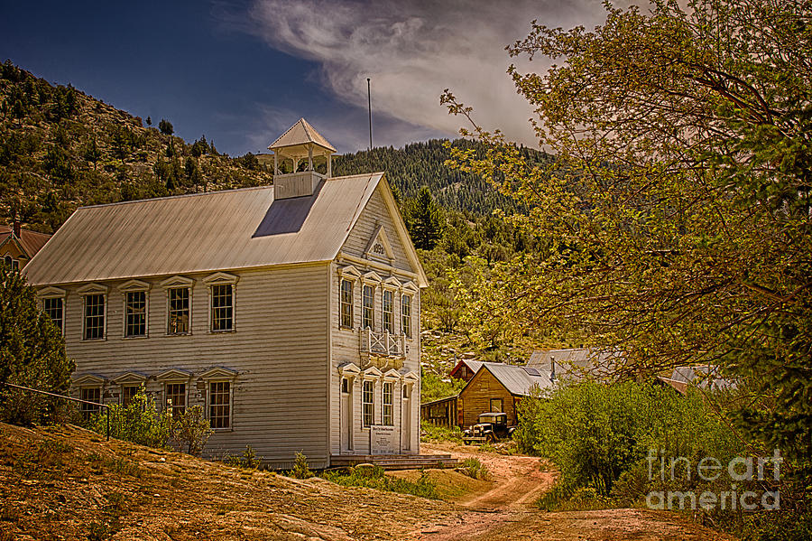 Silver City Idaho Schoolhouse Photograph by Priscilla Burgers
