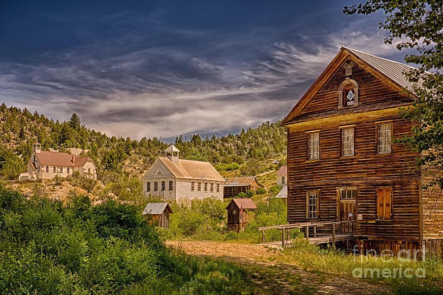 Silver City Idaho Street Scene Photograph by Priscilla Burgers