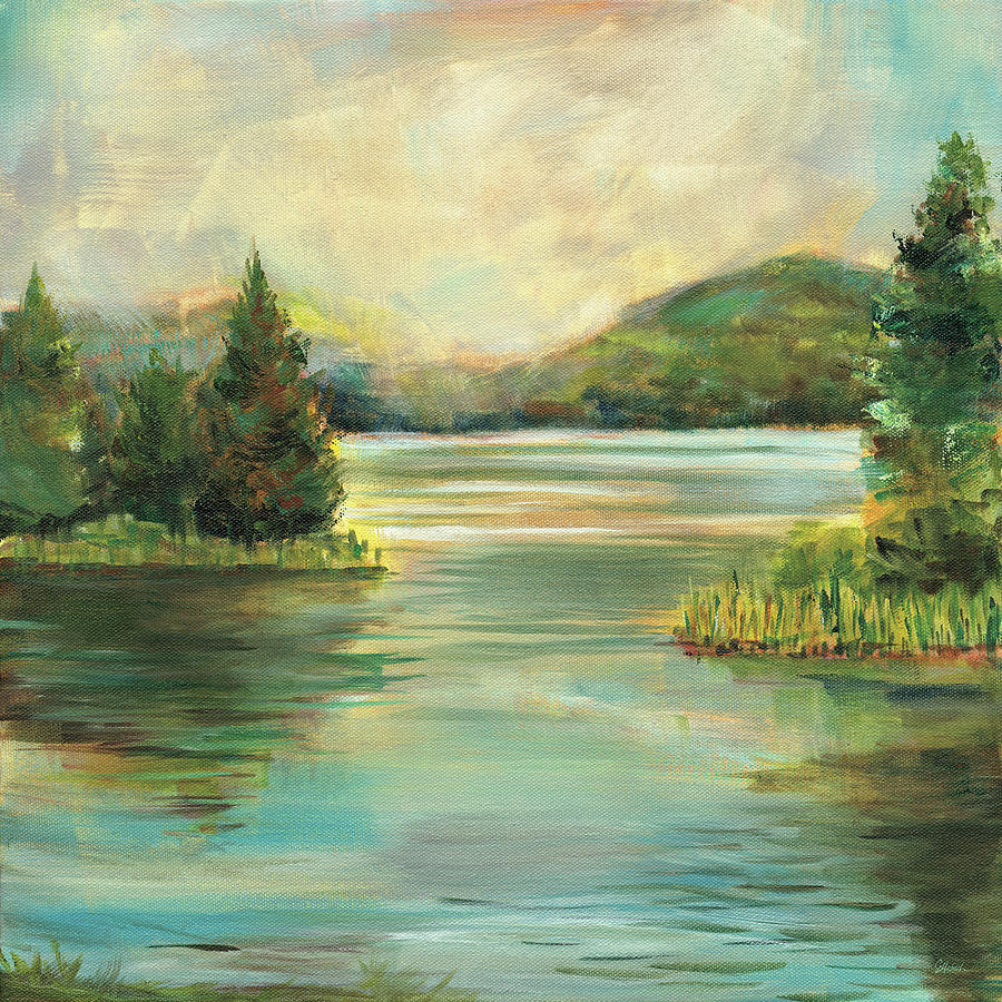 Mountain Painting - Silver Lake by Sue Schlabach