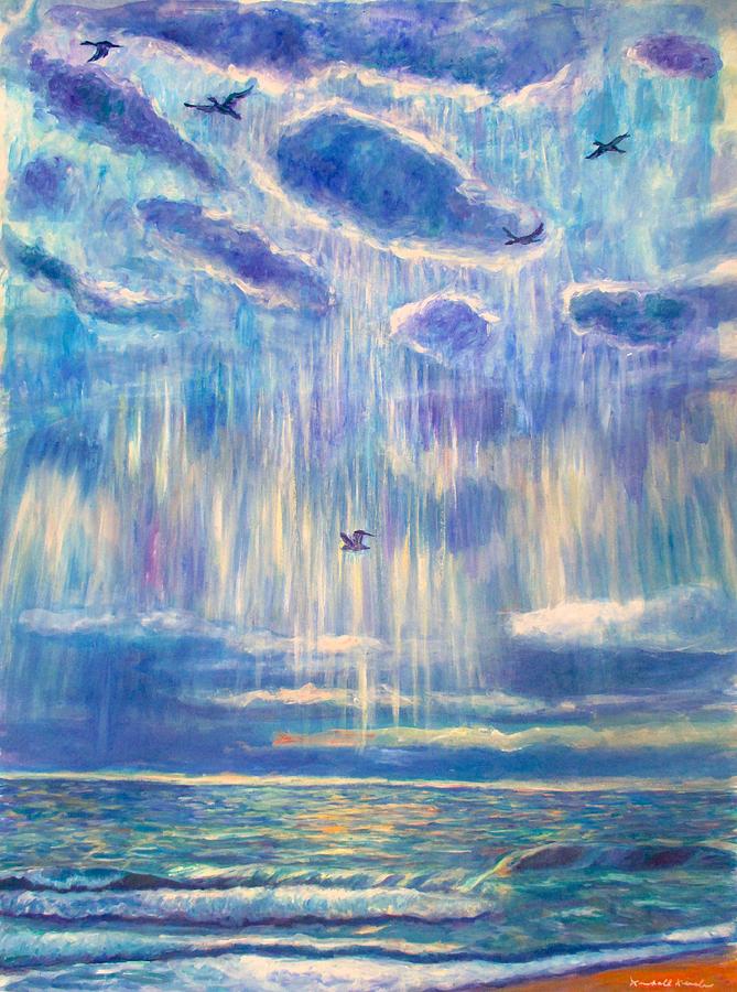 Silver Lining at Pawleys Island Painting by Kendall Kessler