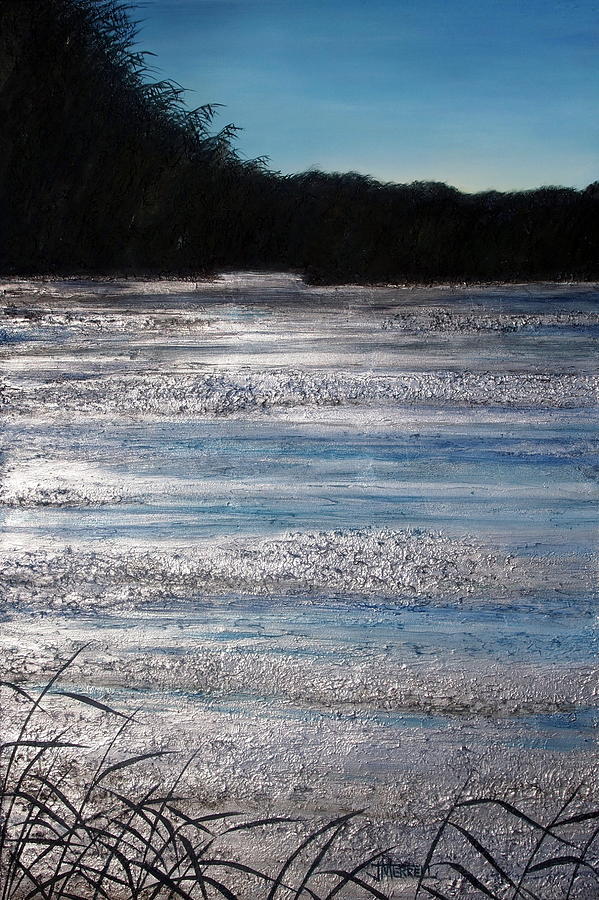 Marsh Painting - Silver Marsh by Judy Merrell
