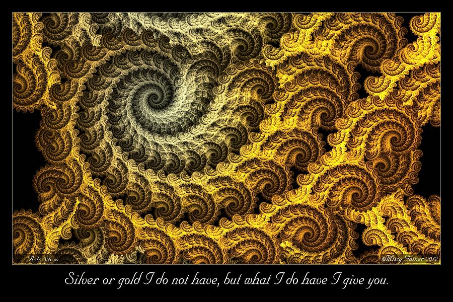 Silver or Gold Digital Art by Missy Gainer