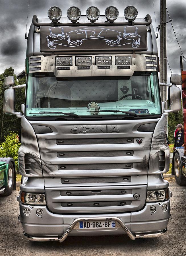 Silver Scania Photograph by Mick Flynn