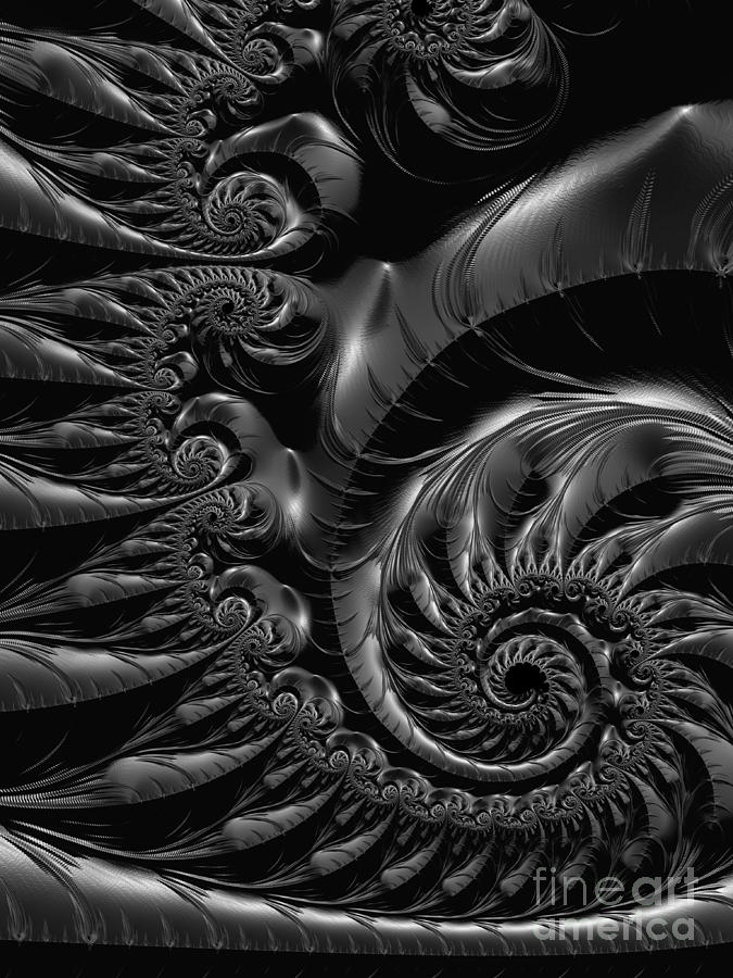Silver Spiral  Digital Art by Heidi Smith