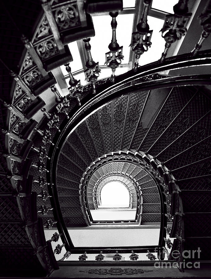 Silver Staircase Photograph by Jaroslaw Blaminsky