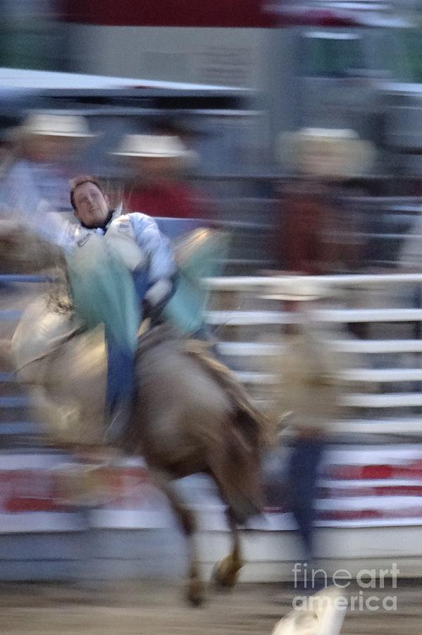 Silver State Stampede 2014 Happy Bronc Rider Photograph by Christopher Plummer
