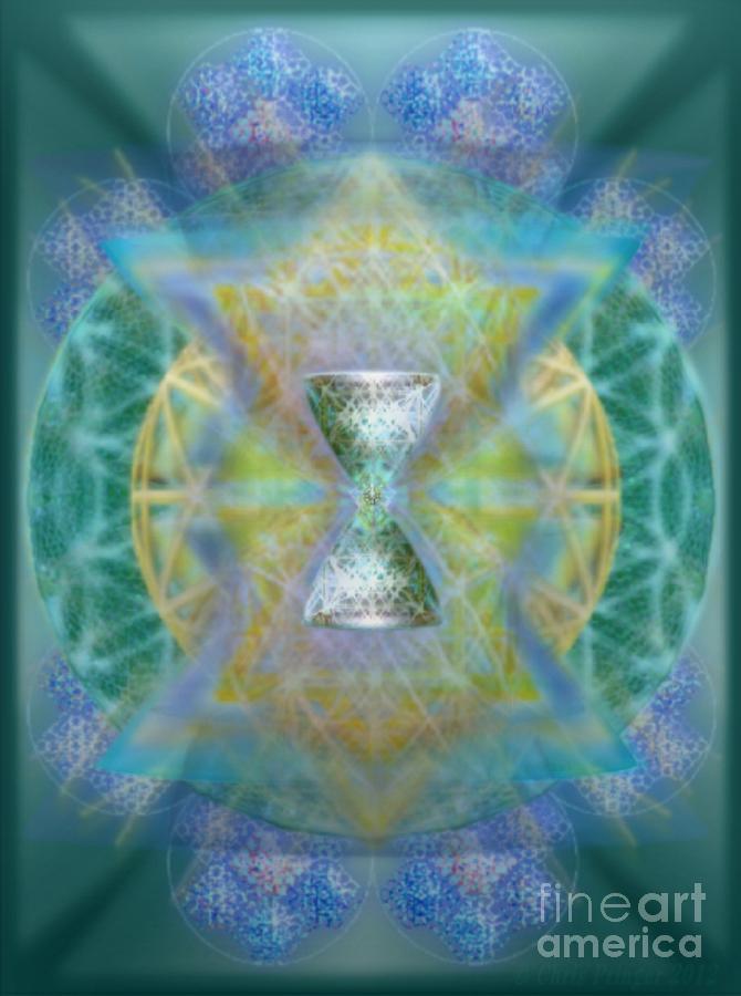 Chalice Digital Art - Silver Torquoise Chalicell Ring Flower Of Life Matrix II by Christopher Pringer Chalice Digital Art - Silver Torquoise Chalicell Ring Flower Of Life Matrix II by Christopher Pringer