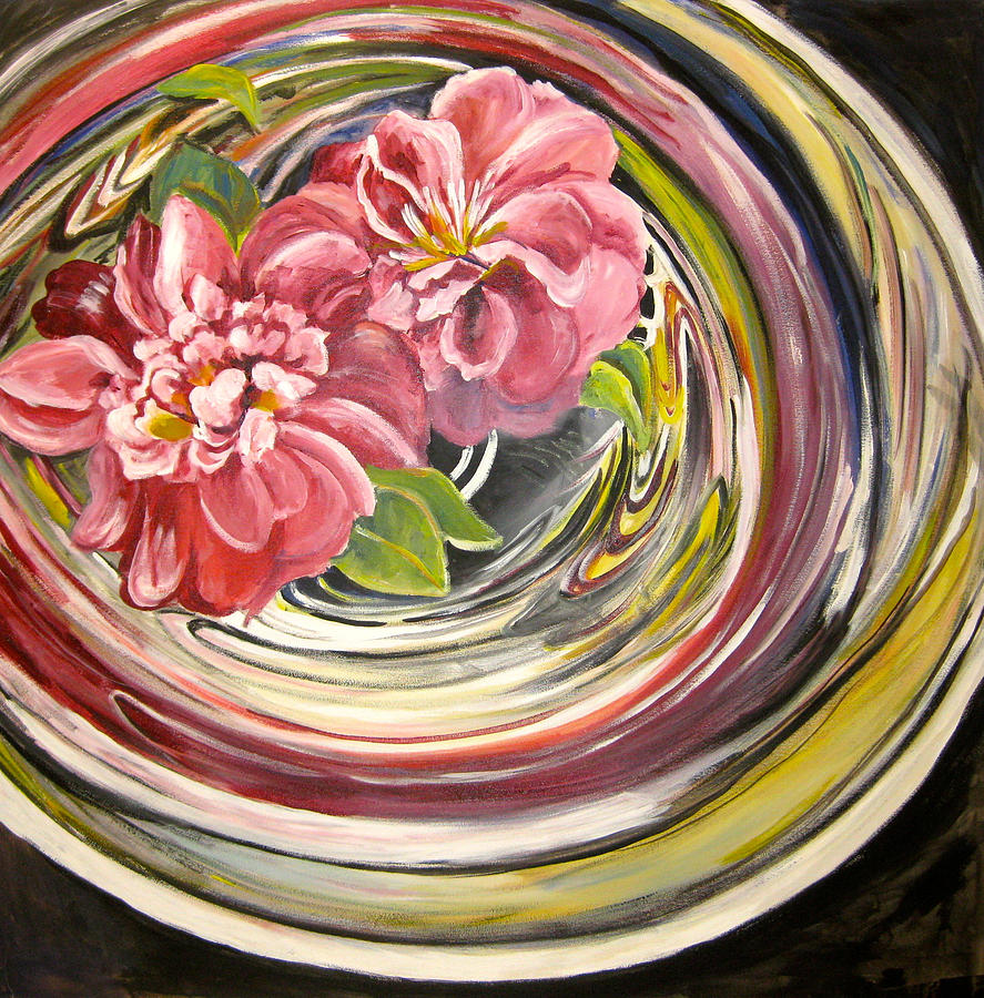 Silver Tray Painting by Ingrid Dohm