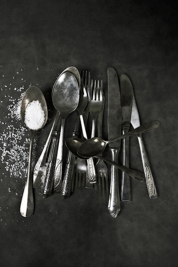 Silverware With Salt Photograph by Joana Kruse