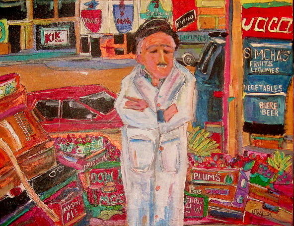 Simchas Fruit and Vegetables Painting by Michael Litvack