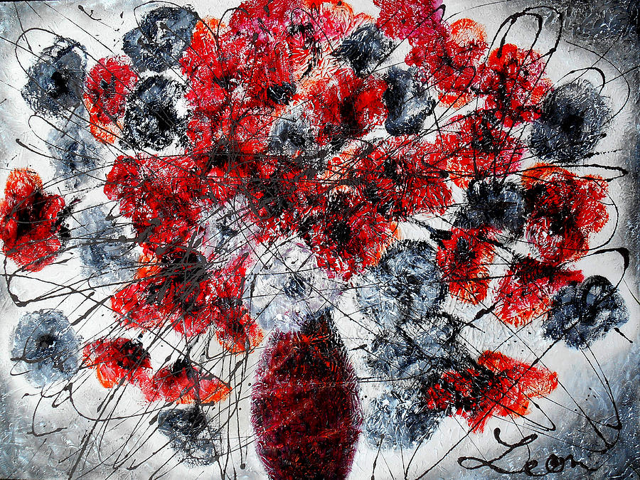 Flower Painting - Simfoni of Love by Leon Zernitsky