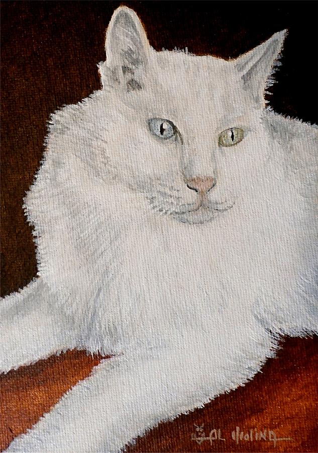 Cat Painting - Simon by Al  Molina