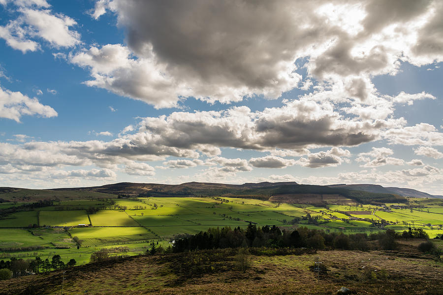 Simonside Hills From Rothbury Terraces Photograph