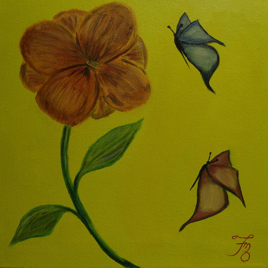 Butterfly Painting - Simple Beauty - Belleza Simple by Fabiola Rodriguez