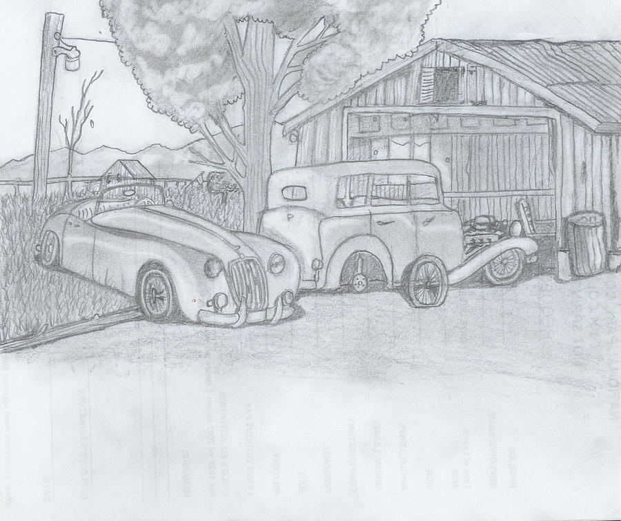 Old Cars Digital Art - Simple days have came and gone by Gerald Griffin