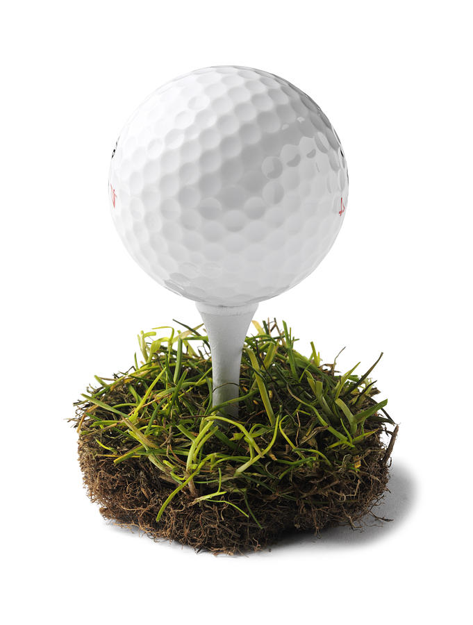 Simple Golf Ball and Tee Photograph by Wragg