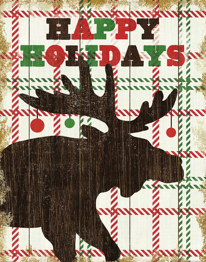 Animal Painting - Simple Living Holiday Moose by Michael Mullan