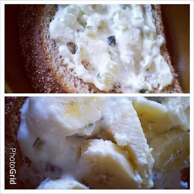 Bread Photograph - Simple Lunch #cucumber #yoghurt by Crystal Chloe