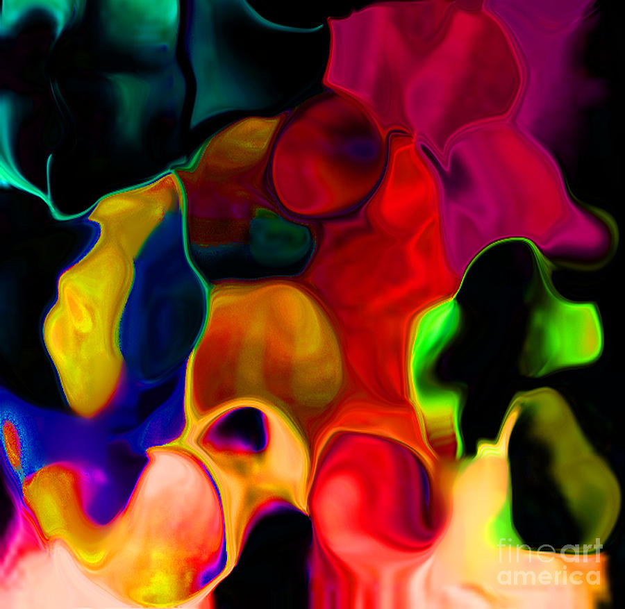 Simple Plain Abstract Digital Art by Gayle Price Thomas