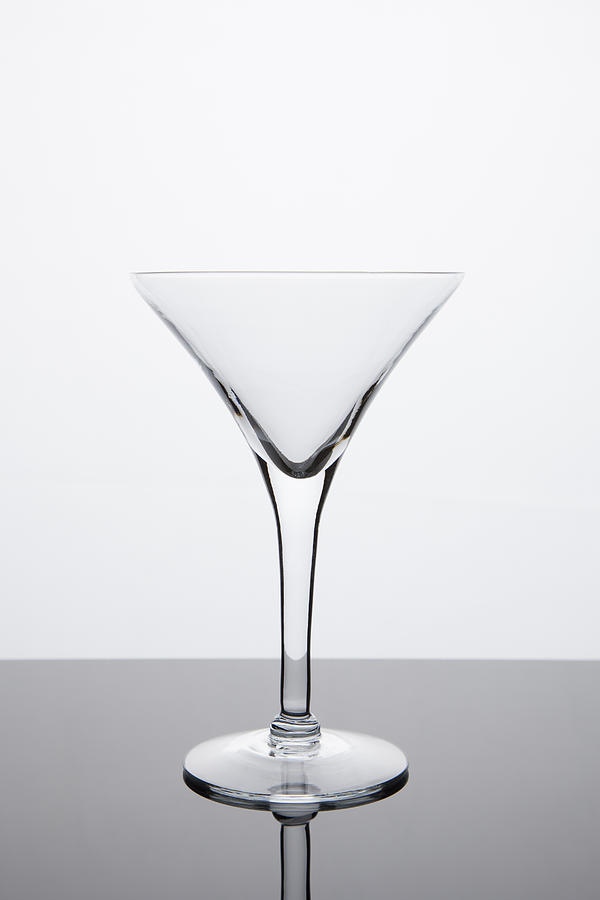Simplicity - Empty Martini Glass Photograph