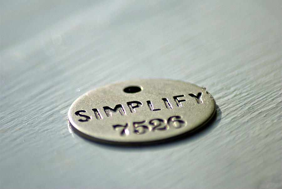 Simplify Photograph by Judy Salcedo