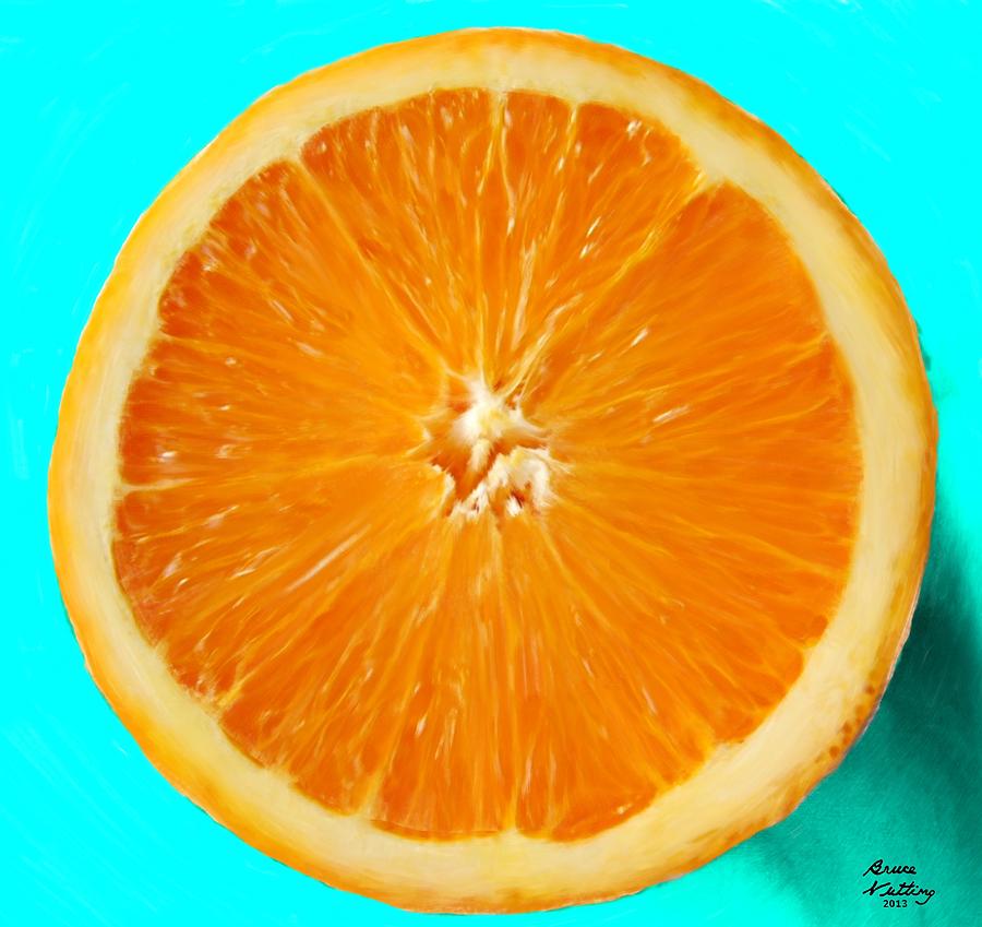 Simply an Orange Painting by Bruce Nutting