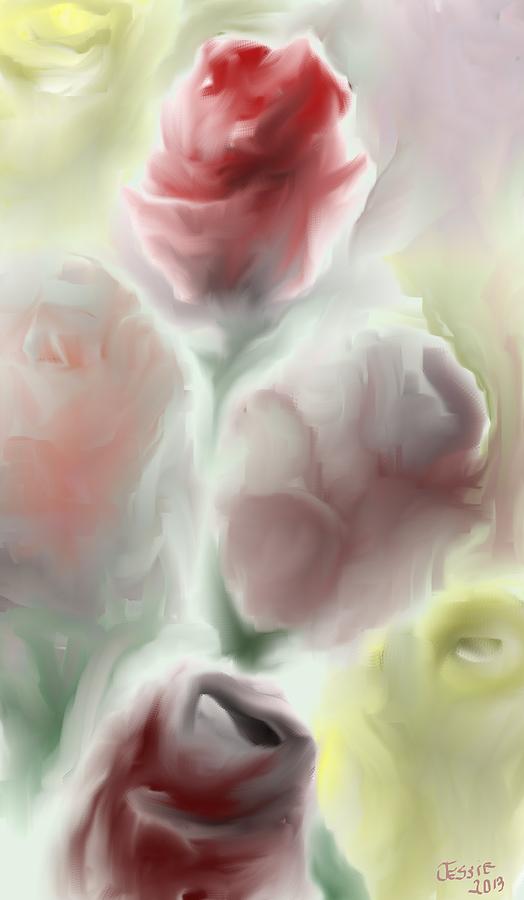 Rose Digital Art - Simply Roses by Jessica Wright