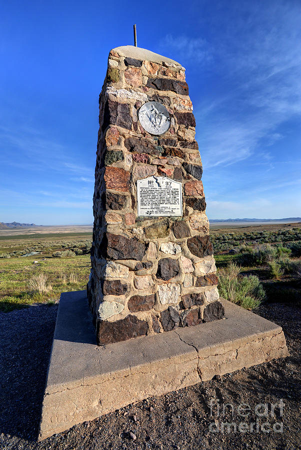 Transportation Photograph - Simpson Springs Pony Express Station Monument - Utah by Gary Whitton