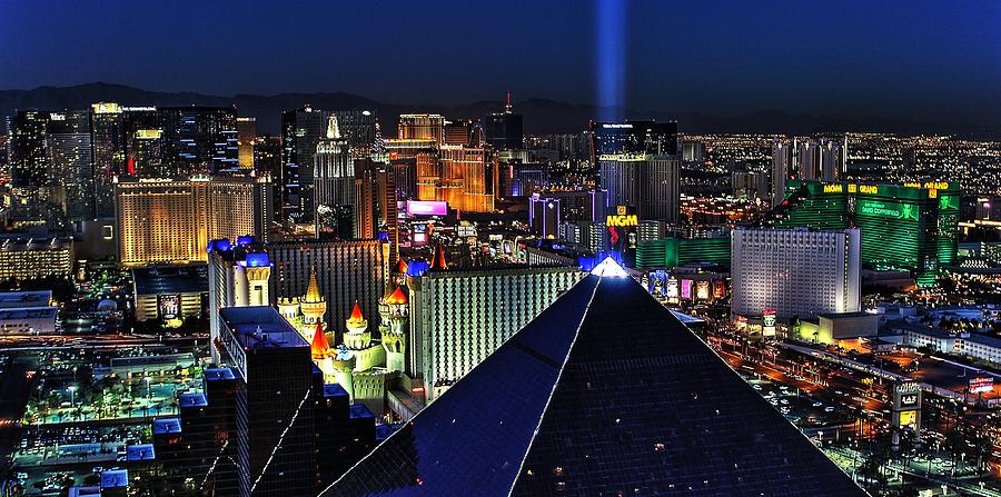 Sin City Panorama Photograph by Benjamin Yeager