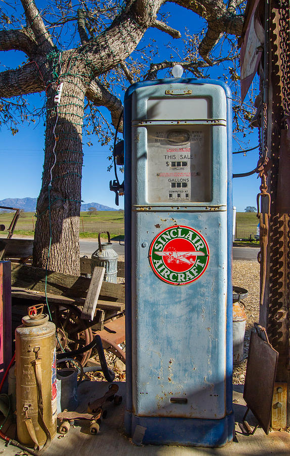 Sinclair Aircraft Gas Pump Photograph by Roger Mullenhour