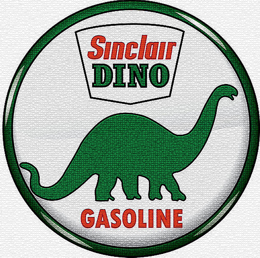 Sinclair Dino Gasoline Sign Digital Art by Marvin Blaine